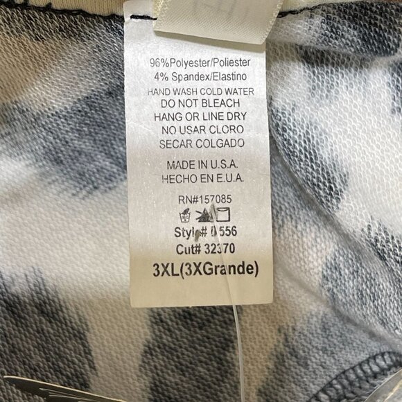 New Find Me Plus Curvy Leopard Faux Wrap Dress V-Neck Long Sleeve Size 3XL - Picture 5 of 7